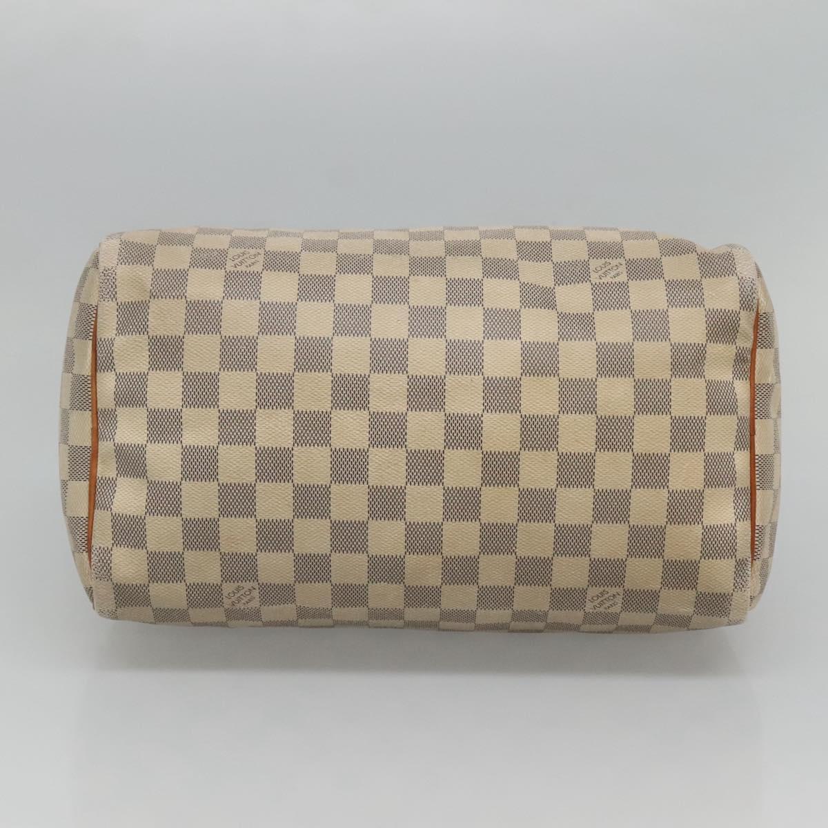 LOUIS VUITTON Damier Azur Speedy 30 Hand Bag N41533 LV Auth bs24986