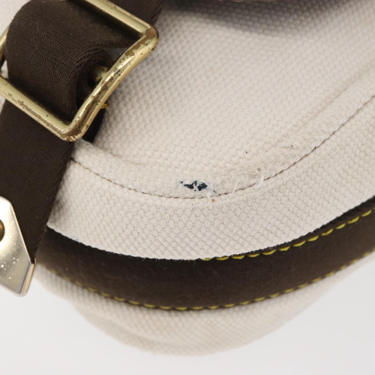 LOUIS VUITTON Antigua Buzzus PM Shoulder Bag Beige Brown M40042 LV Auth bs24988