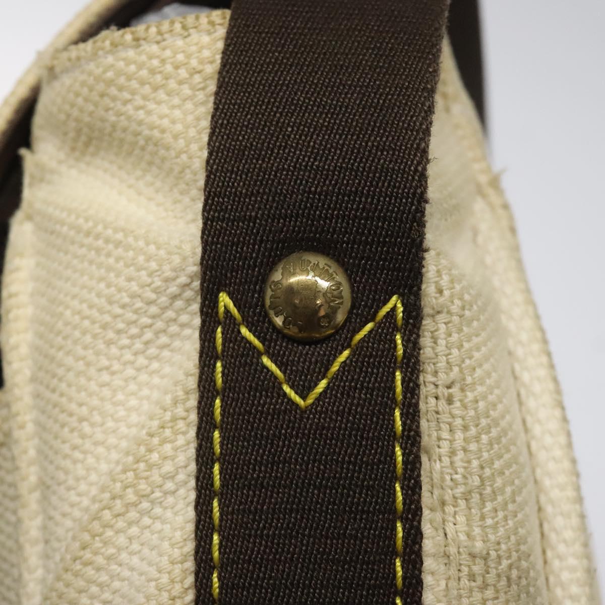 LOUIS VUITTON Antigua Buzzus PM Shoulder Bag Beige Brown M40042 LV Auth bs24988