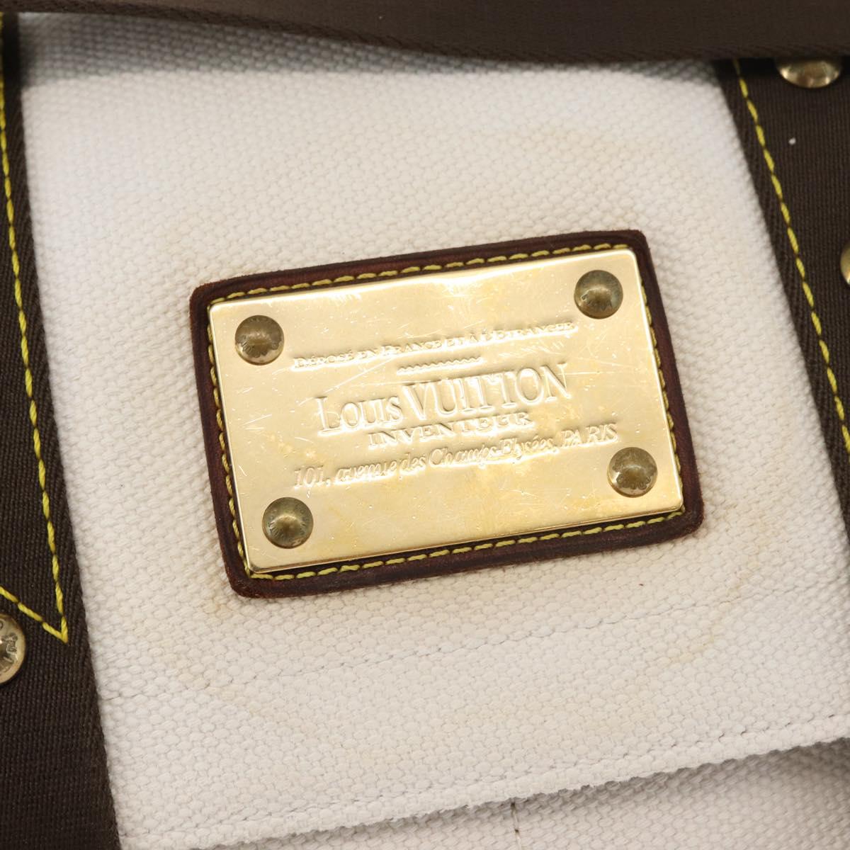 LOUIS VUITTON Antigua Buzzus PM Shoulder Bag Beige Brown M40042 LV Auth bs24988