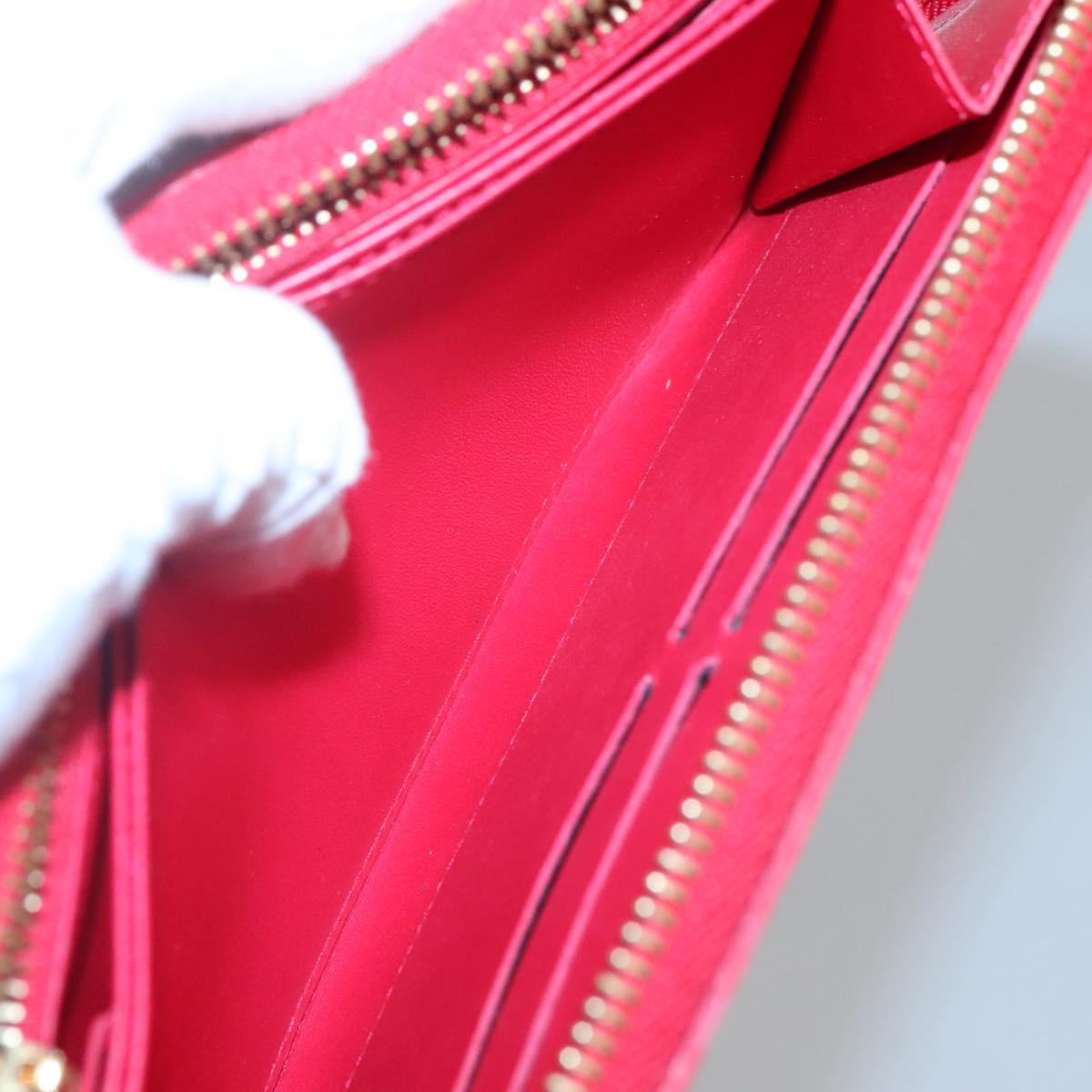 LOUIS VUITTON Monogram Vernis Yayoi Kusama Wallet Rouge M91572 LV Auth bs24989