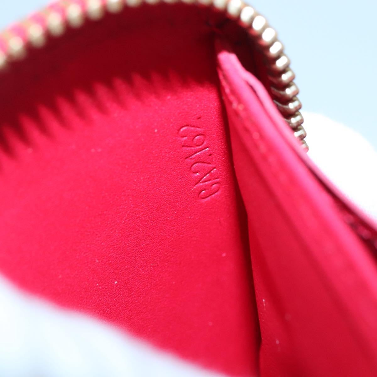 LOUIS VUITTON Monogram Vernis Yayoi Kusama Wallet Rouge M91572 LV Auth bs24989