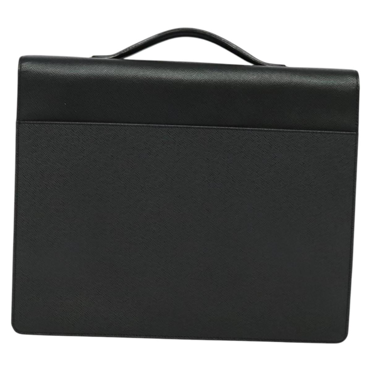 LOUIS VUITTON Taiga Serviette Kazan Business Bag Ardoise M30802 LV Auth bs25031