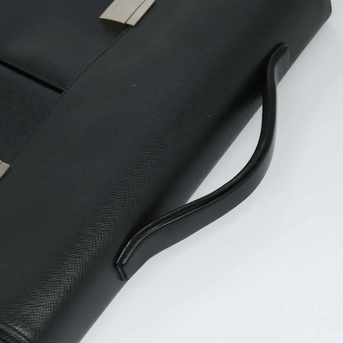 LOUIS VUITTON Taiga Serviette Kazan Business Bag Ardoise M30802 LV Auth bs25031