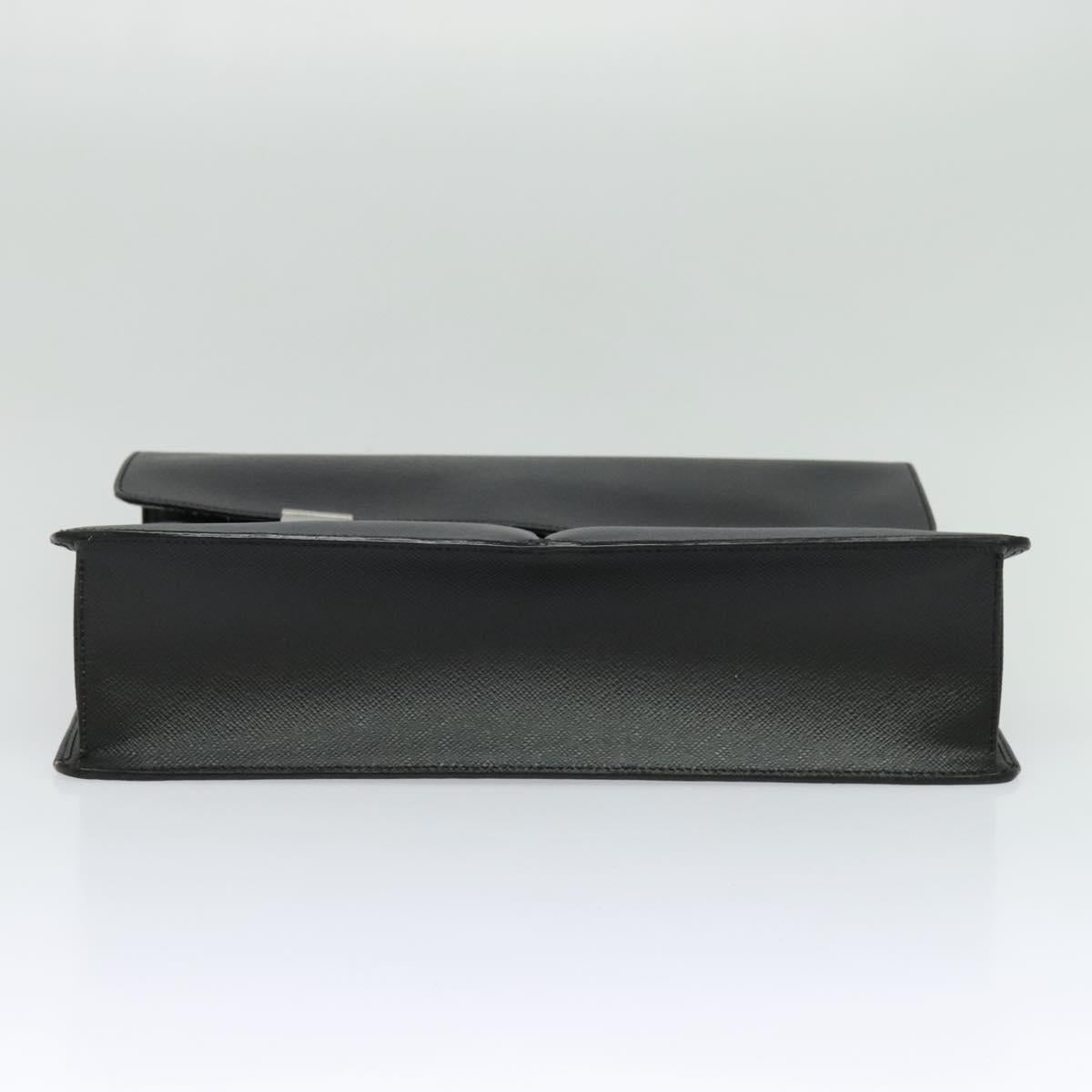 LOUIS VUITTON Taiga Serviette Kazan Business Bag Ardoise M30802 LV Auth bs25031