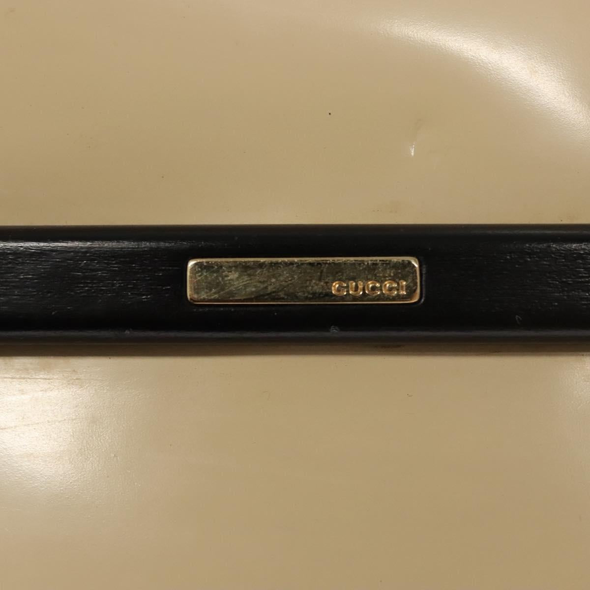 GUCCI Hand Bag Enamel Beige 000 2058 0558 0 Auth bs25058
