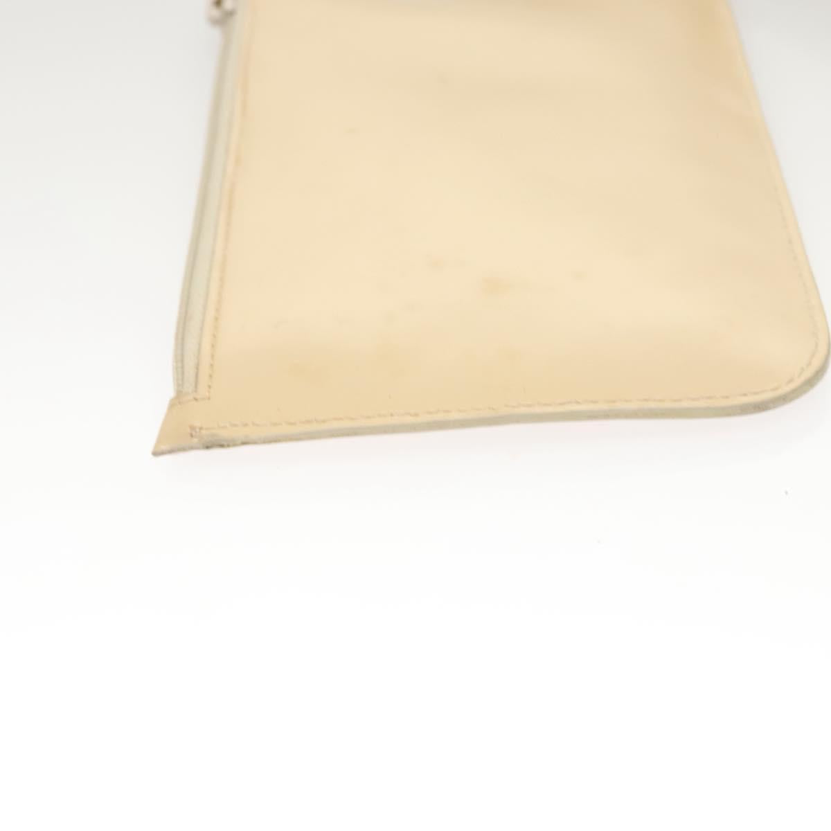 GUCCI Hand Bag Enamel Beige 000 2058 0558 0 Auth bs25058