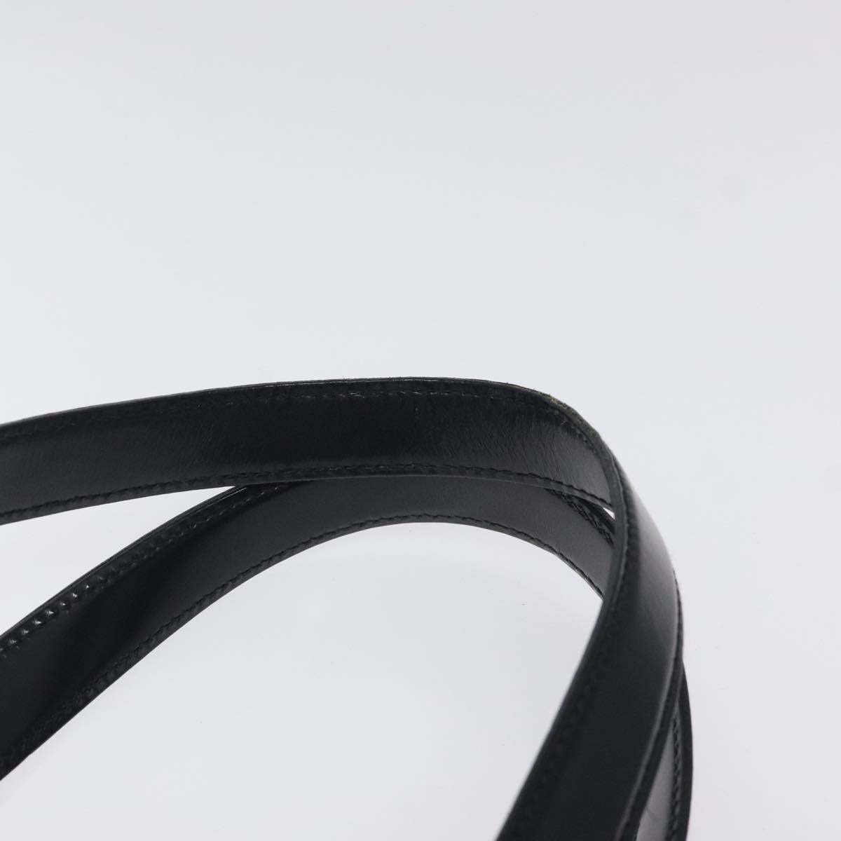 Salvatore Ferragamo Vala Shoulder Bag Nylon Black Silver Auth bs25066