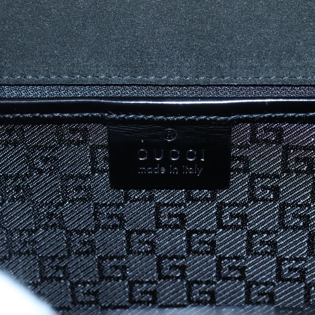 GUCCI Hand Bag Canvas Beige Gold Auth bs25071