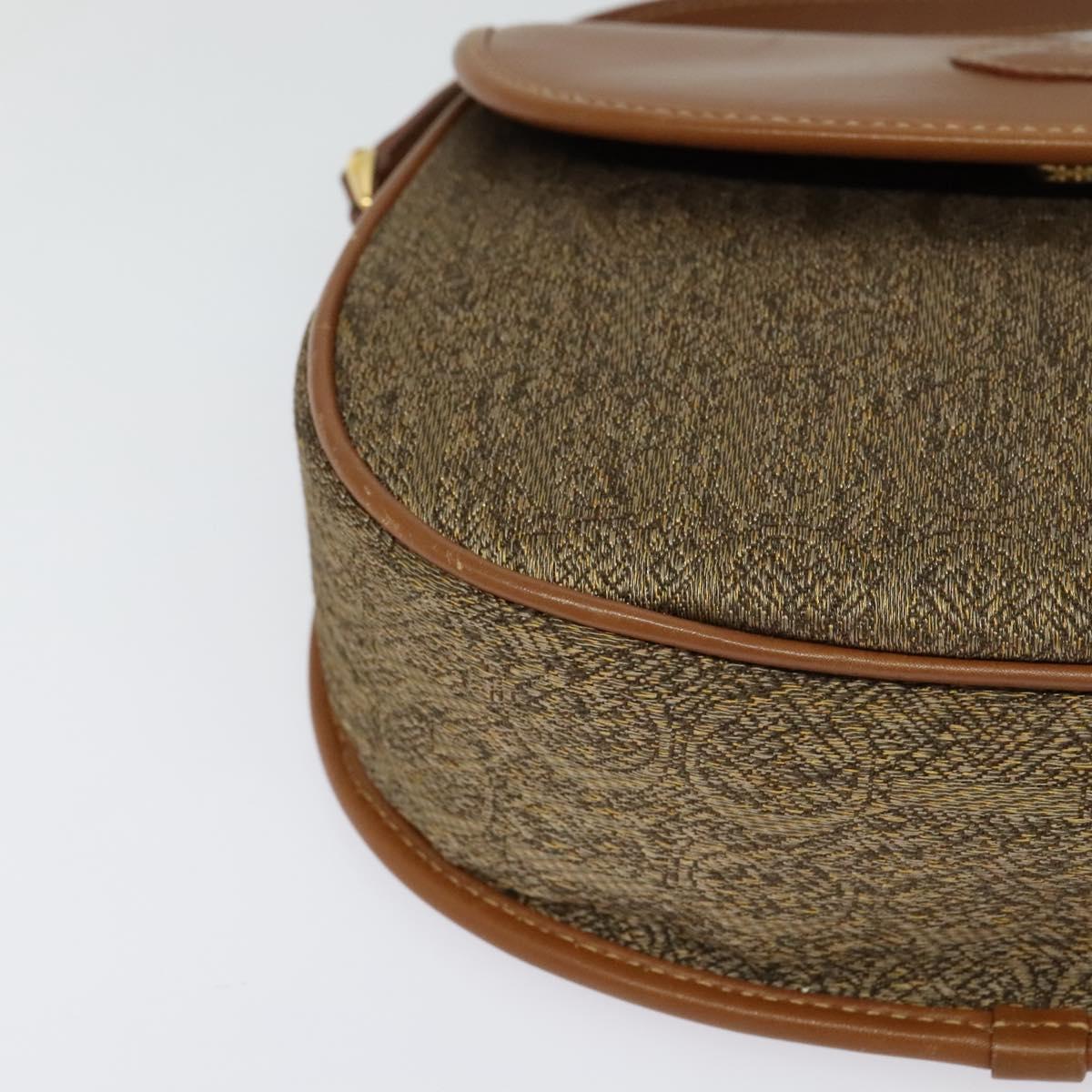 GUCCI Shoulder Bag Leather Brown Gold 007 14 0074 Auth bs25074