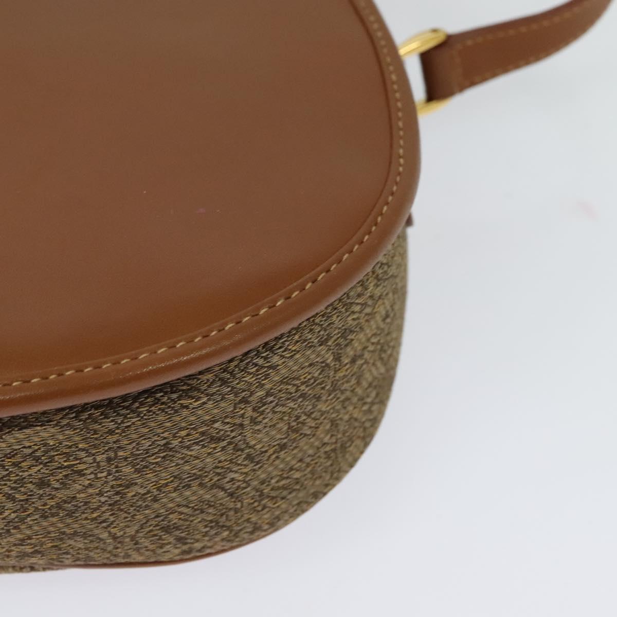 GUCCI Shoulder Bag Leather Brown Gold 007 14 0074 Auth bs25074