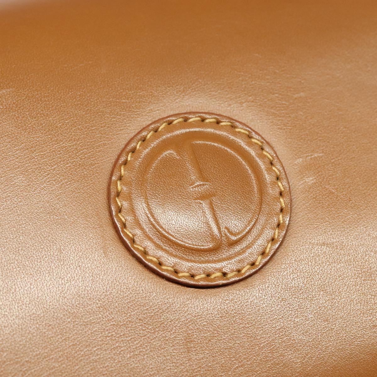 GUCCI Shoulder Bag Leather Brown Gold 007 14 0074 Auth bs25074
