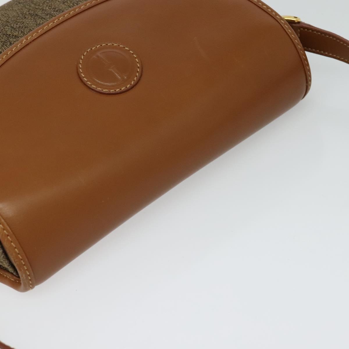 GUCCI Shoulder Bag Leather Brown Gold 007 14 0074 Auth bs25074