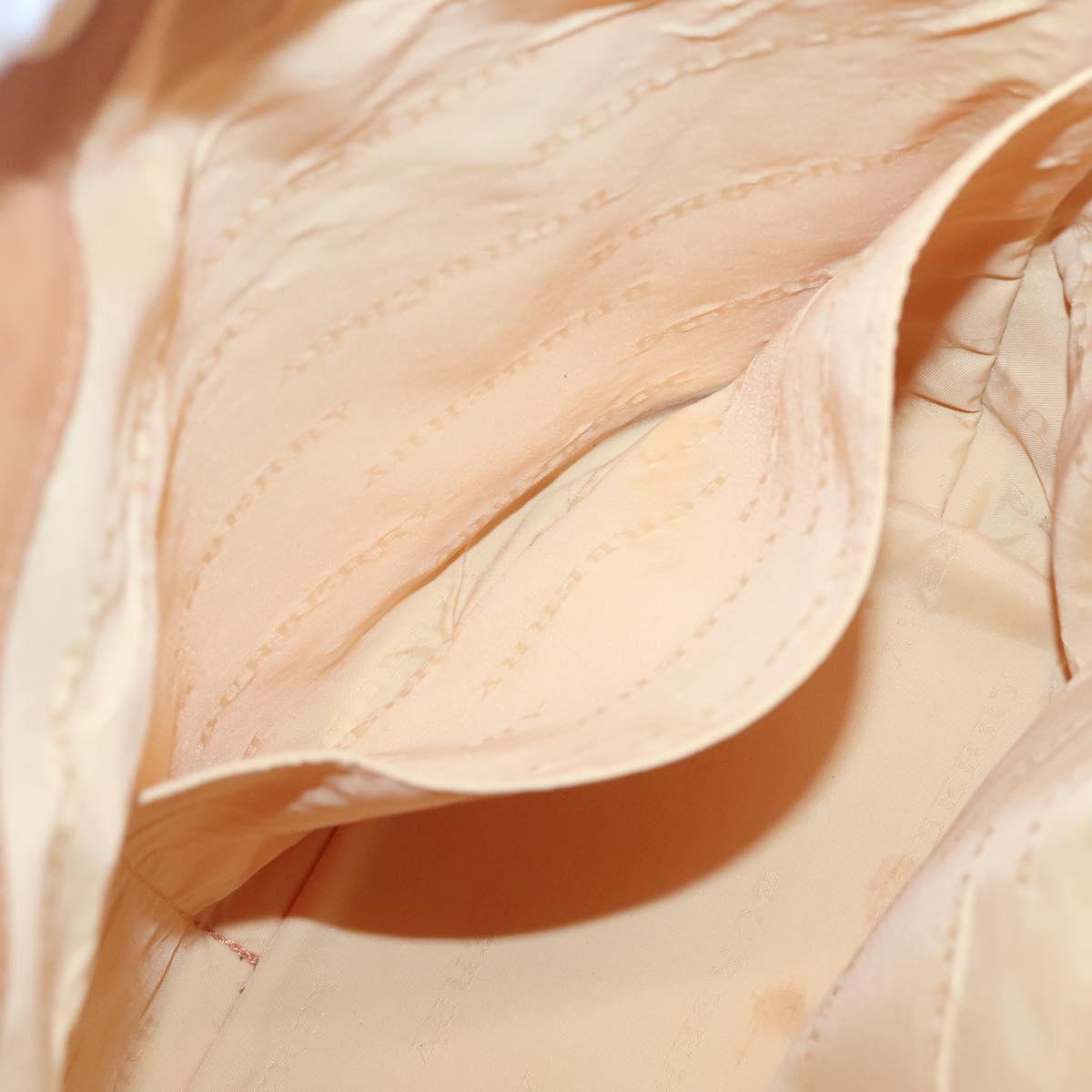 BURBERRY Shoulder Bag Canvas White Silver Auth bs25096