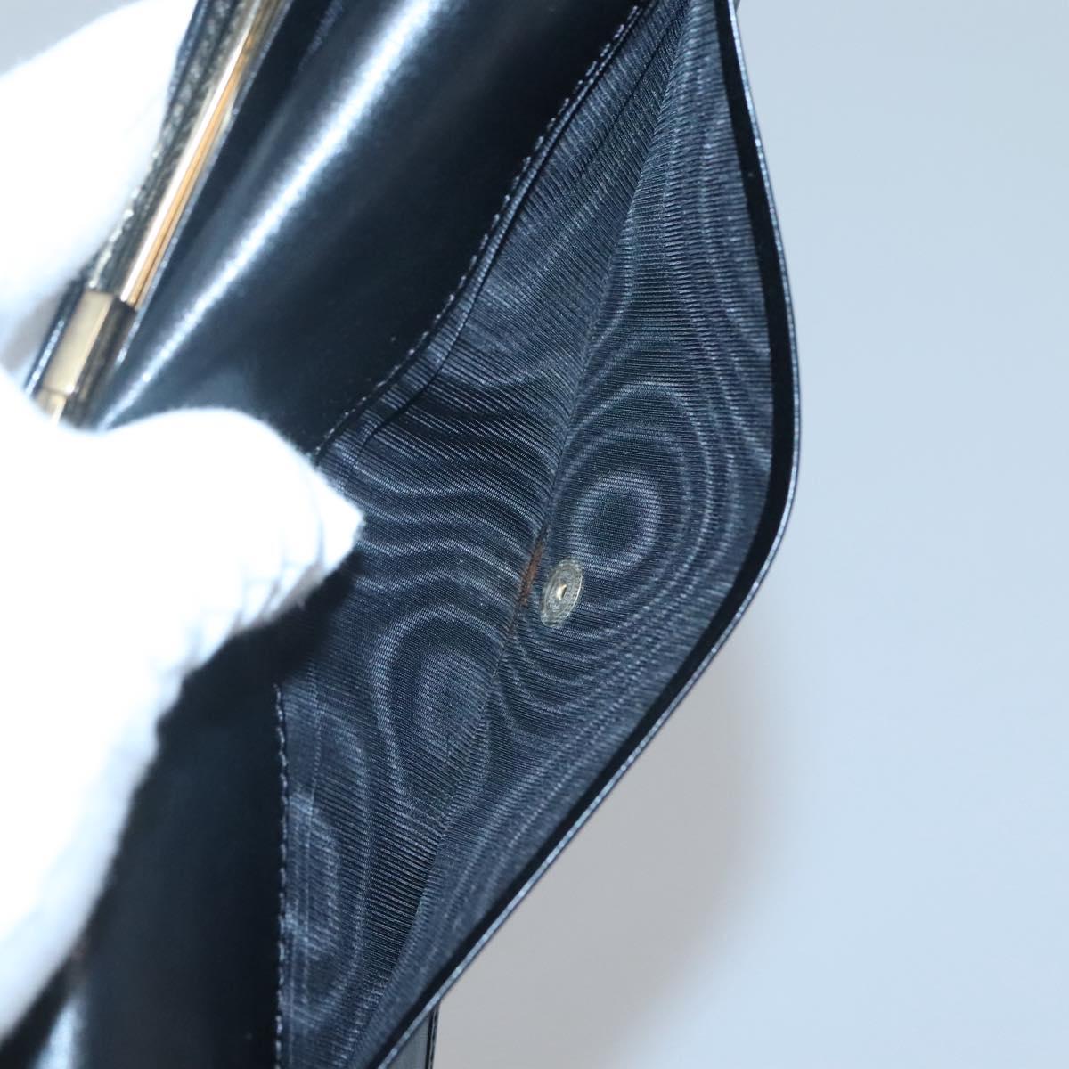 FENDI Zucchino Canvas Long Wallet Black Auth bs25132