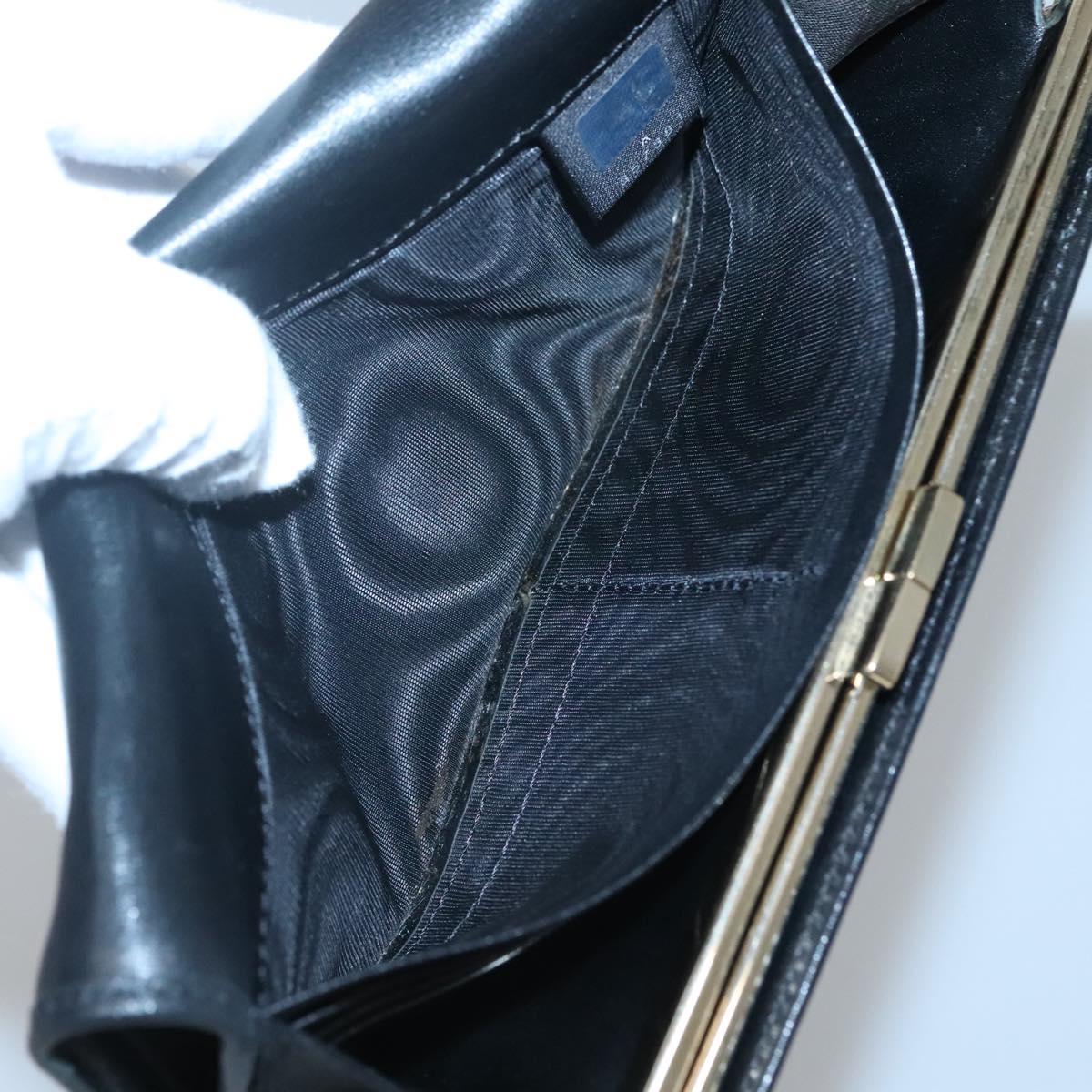 FENDI Zucchino Canvas Long Wallet Black Auth bs25132