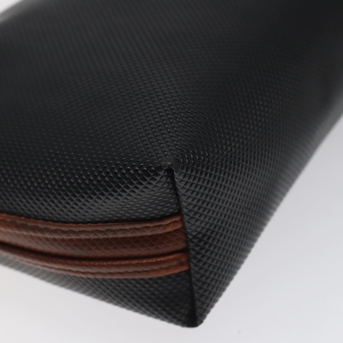 BOTTEGA VENETA Shoulder Bag PVC Black Brown gold Auth bs25135