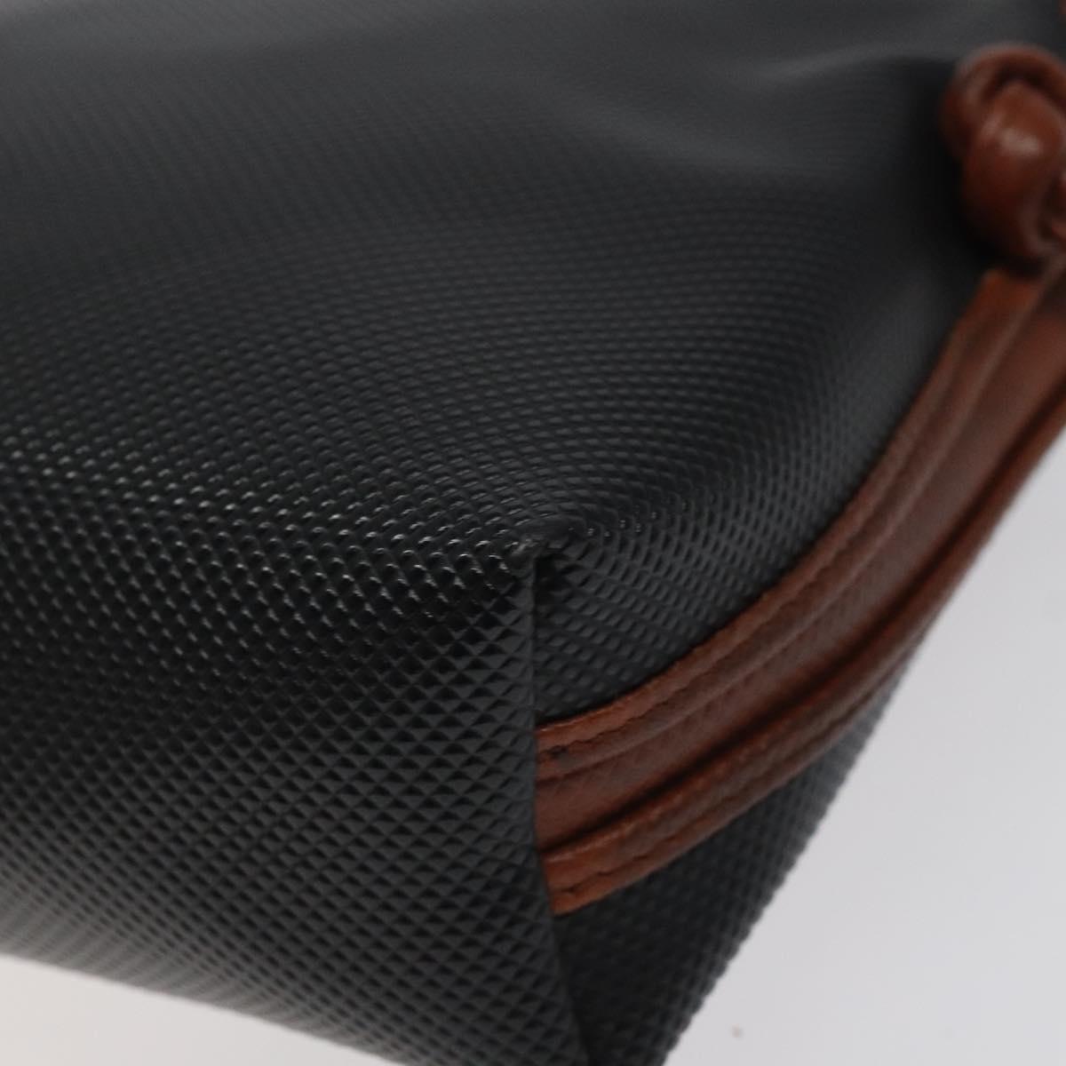 BOTTEGA VENETA Shoulder Bag PVC Black Brown gold Auth bs25135