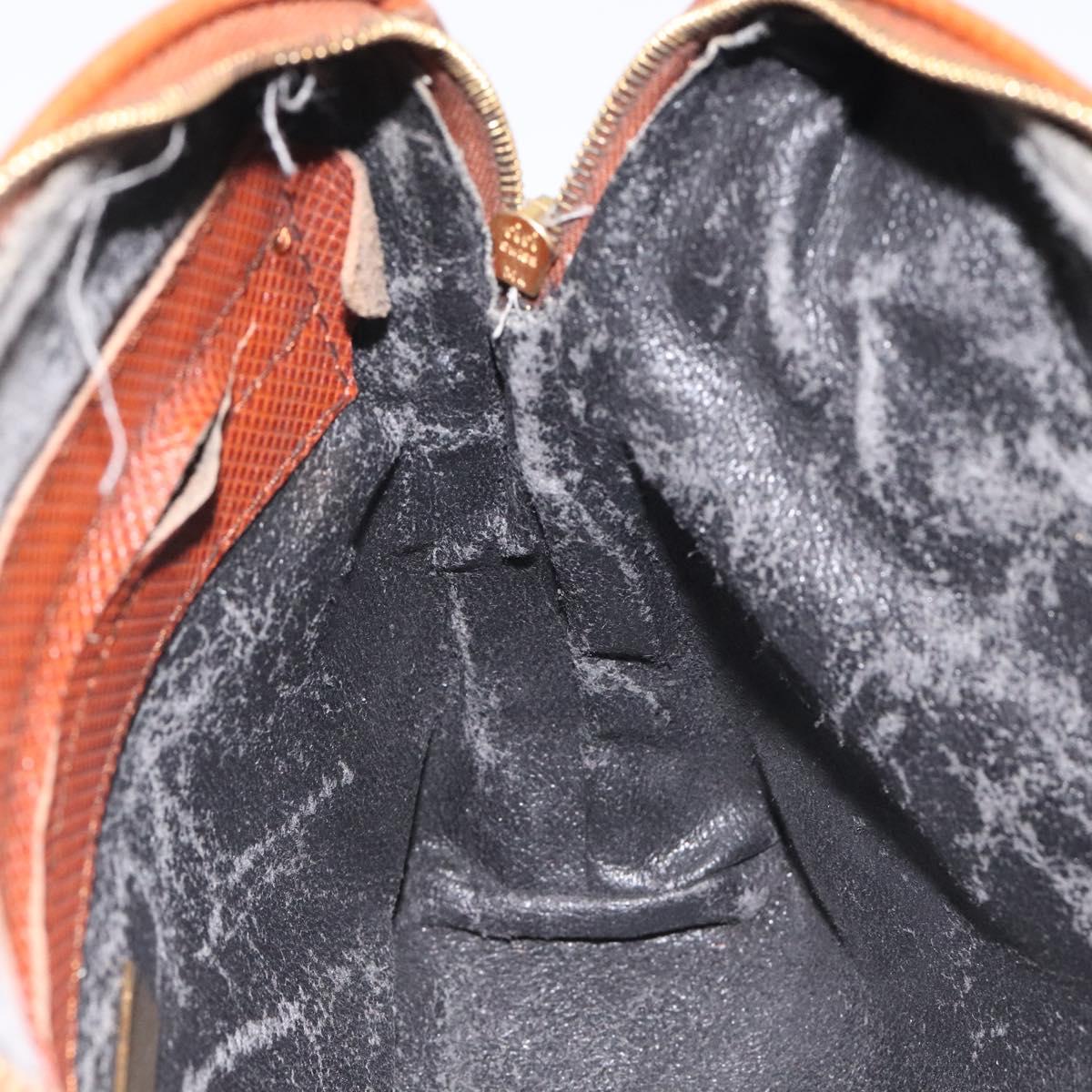 BOTTEGA VENETA Shoulder Bag PVC Black Brown gold Auth bs25135