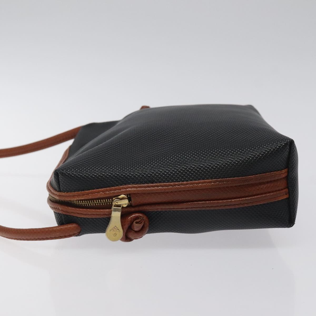 BOTTEGA VENETA Shoulder Bag PVC Black Brown gold Auth bs25135