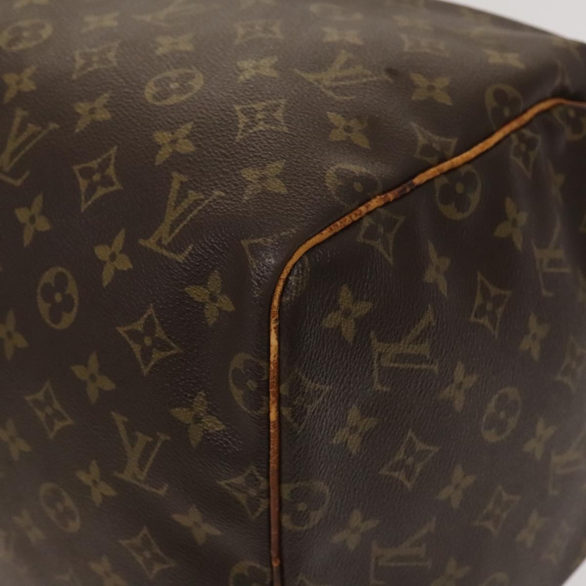 LOUIS VUITTON Monogram Keepall 55 Boston Bag M41424 LV Auth bs25156