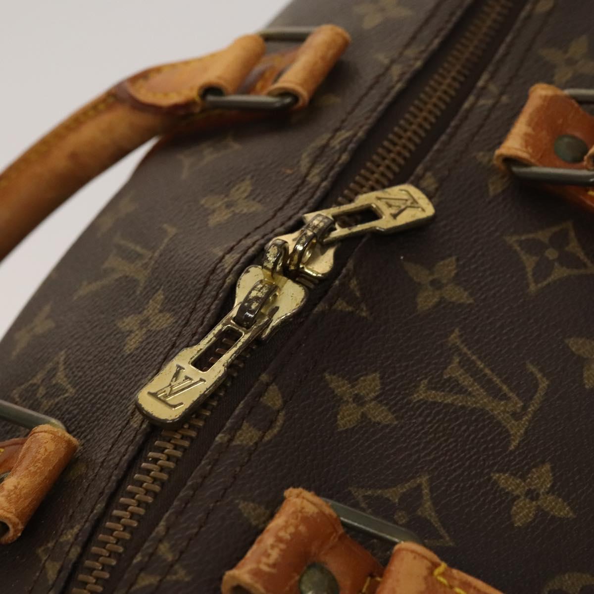 LOUIS VUITTON Monogram Keepall 55 Boston Bag M41424 LV Auth bs25156