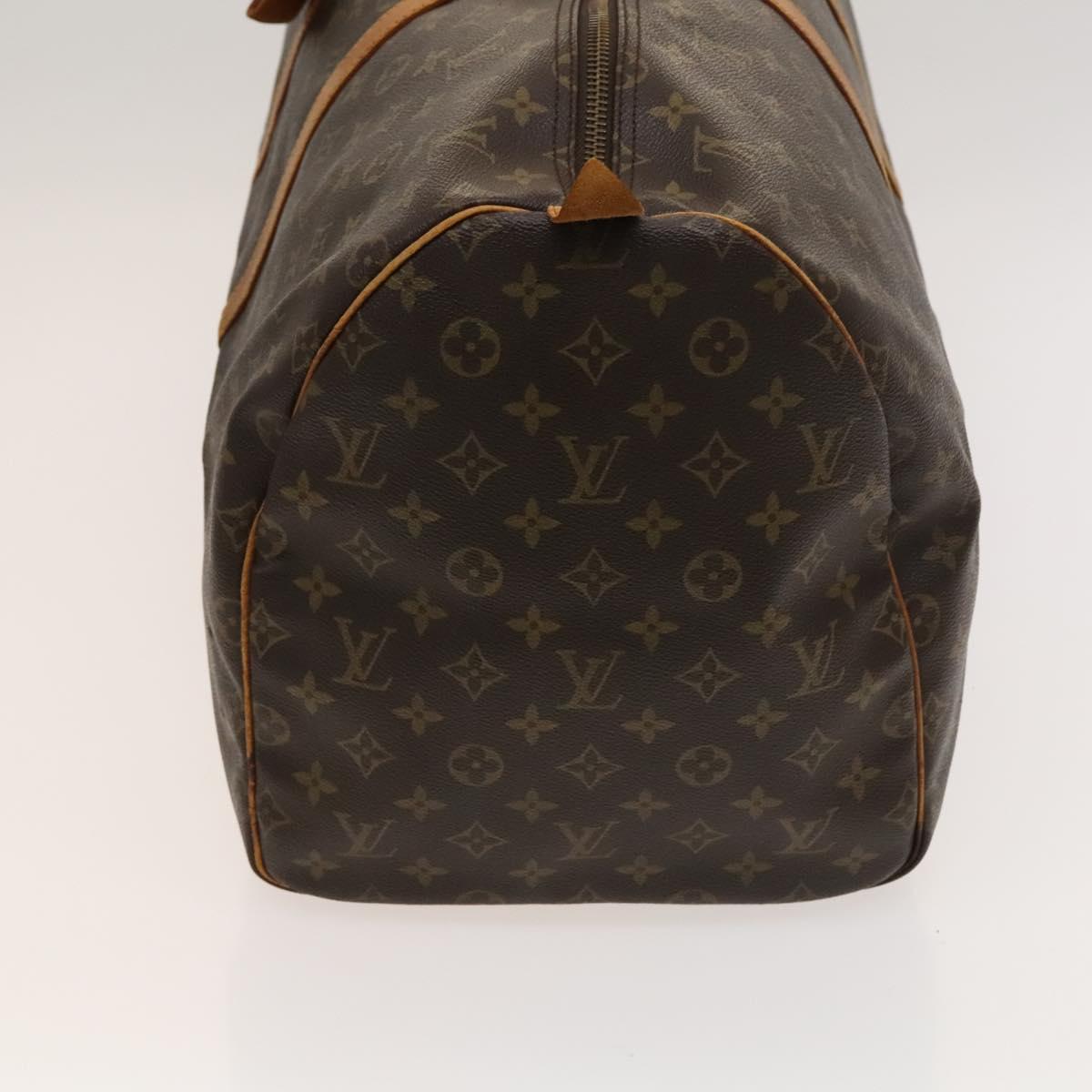 LOUIS VUITTON Monogram Keepall 55 Boston Bag M41424 LV Auth bs25156