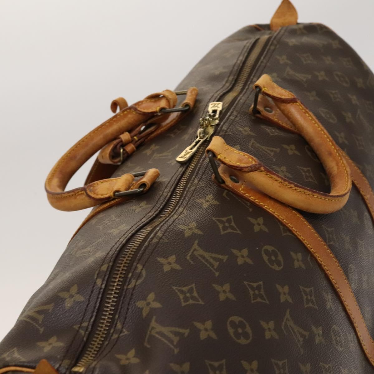 LOUIS VUITTON Monogram Keepall 55 Boston Bag M41424 LV Auth bs25156