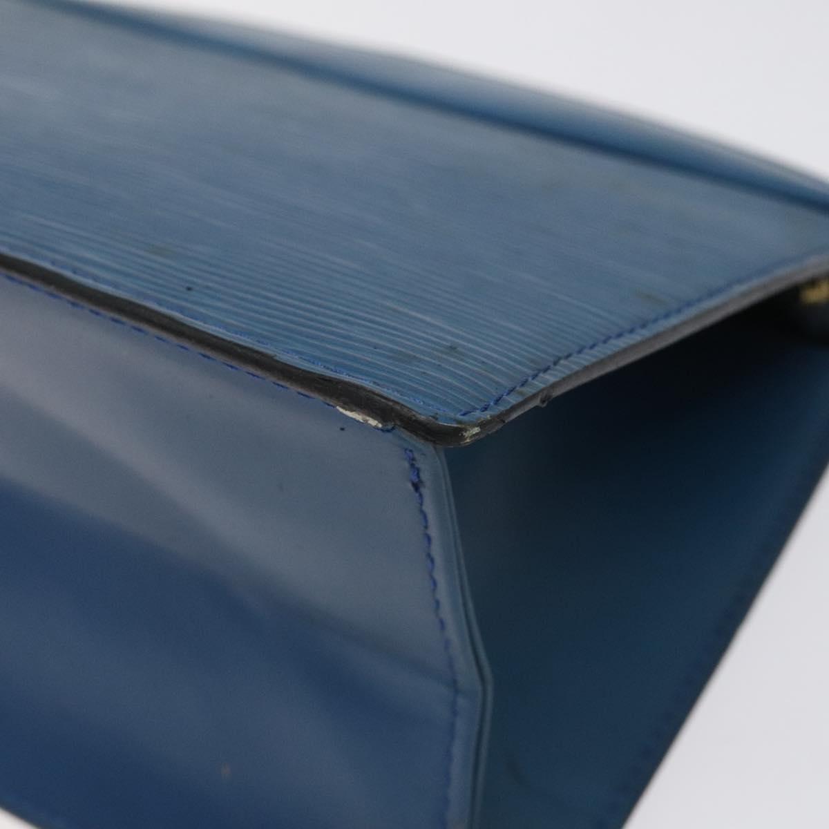 LOUIS VUITTON Epi Trousse Crete Pouch Blue M48405 LV Auth bs25169