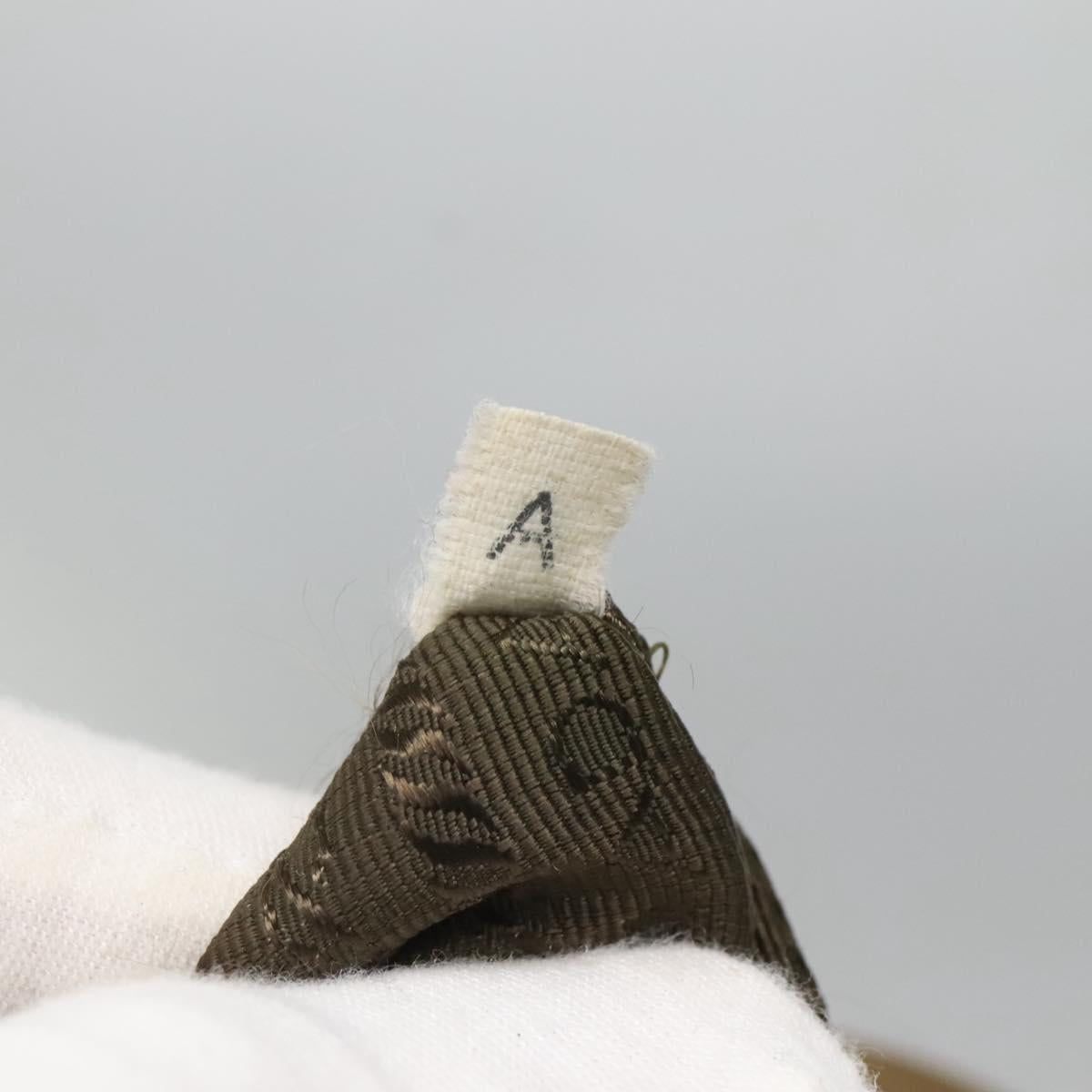 PRADA Shoulder Bag Nylon Khaki Gold Auth bs25176