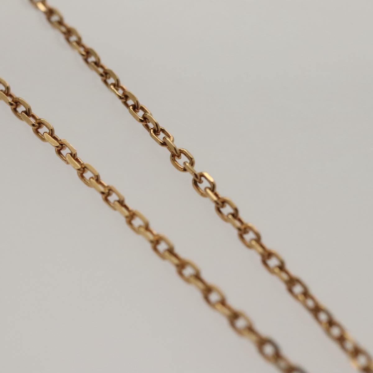 LOUIS VUITTON Essential V Necklace metal Gold MP1465 LV Auth bs25185