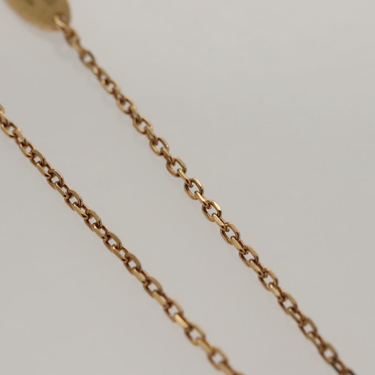 LOUIS VUITTON Essential V Necklace metal Gold MP1465 LV Auth bs25185