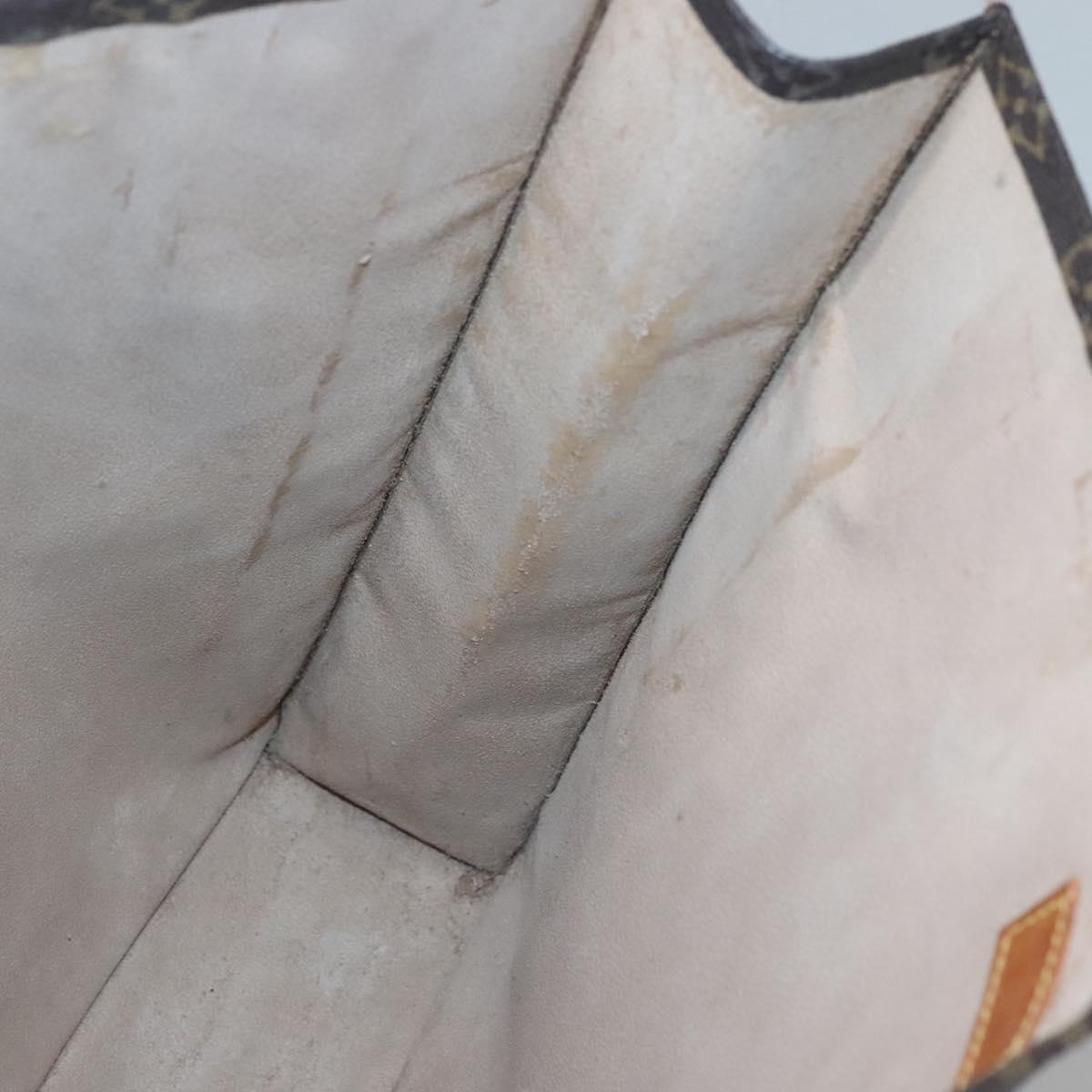 LOUIS VUITTON Monogram Sac Plat Hand Bag M51140 LV Auth bs25201