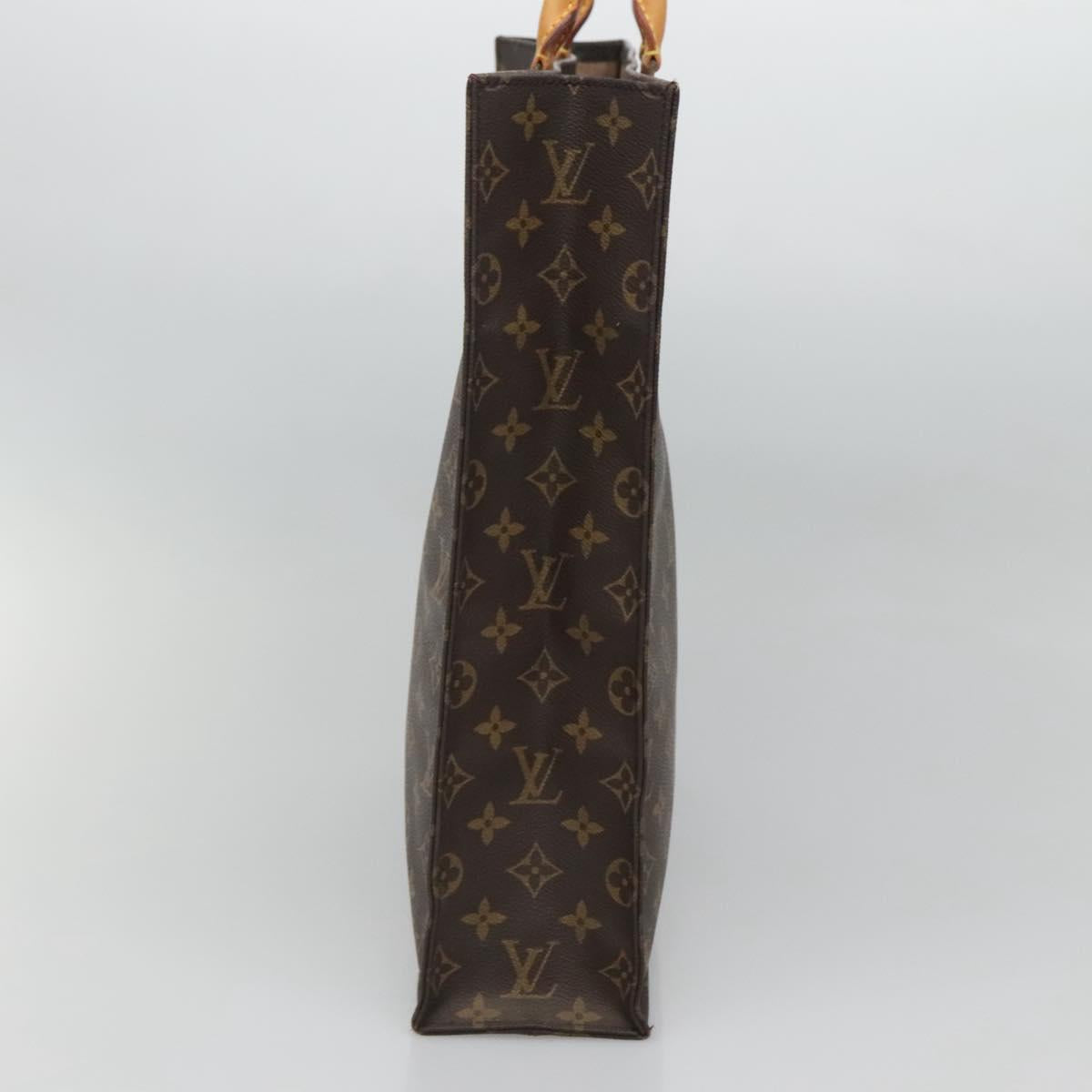 LOUIS VUITTON Monogram Sac Plat Hand Bag M51140 LV Auth bs25201