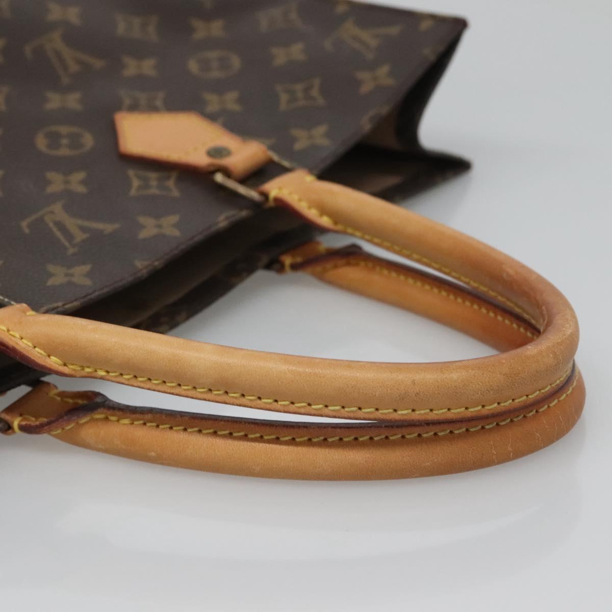 LOUIS VUITTON Monogram Sac Plat Hand Bag M51140 LV Auth bs25201