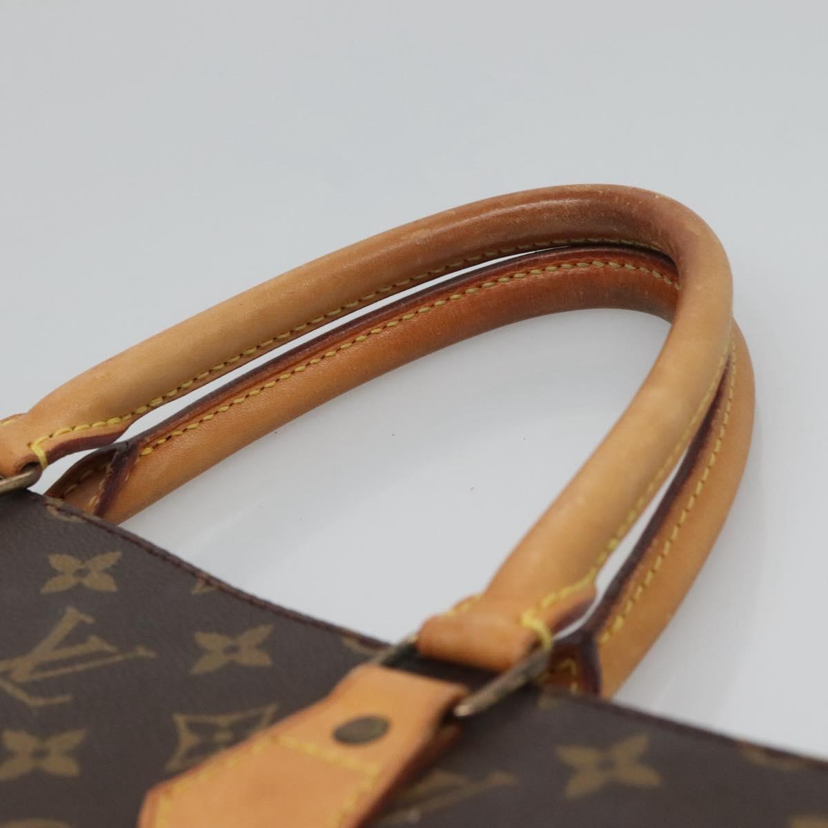 LOUIS VUITTON Monogram Sac Plat Hand Bag M51140 LV Auth bs25201