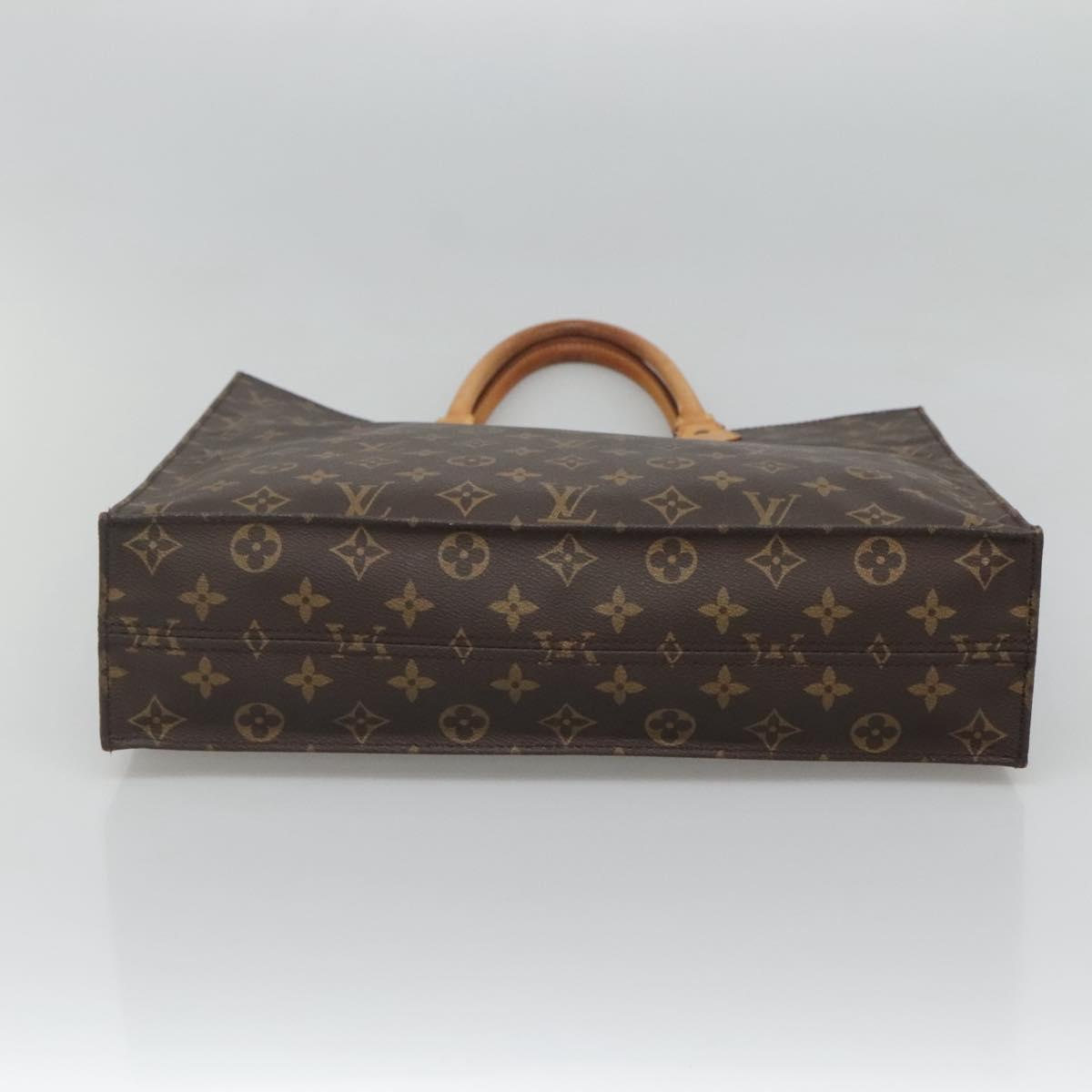 LOUIS VUITTON Monogram Sac Plat Hand Bag M51140 LV Auth bs25201