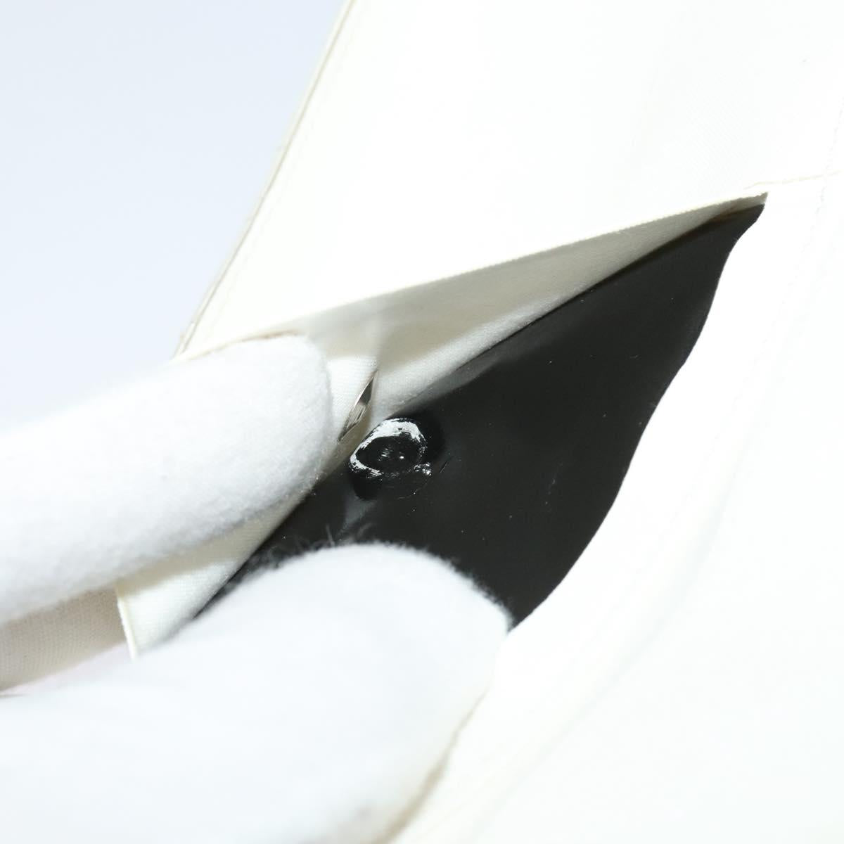 CHANEL Waist Bag Nylon White CC Auth bs25229