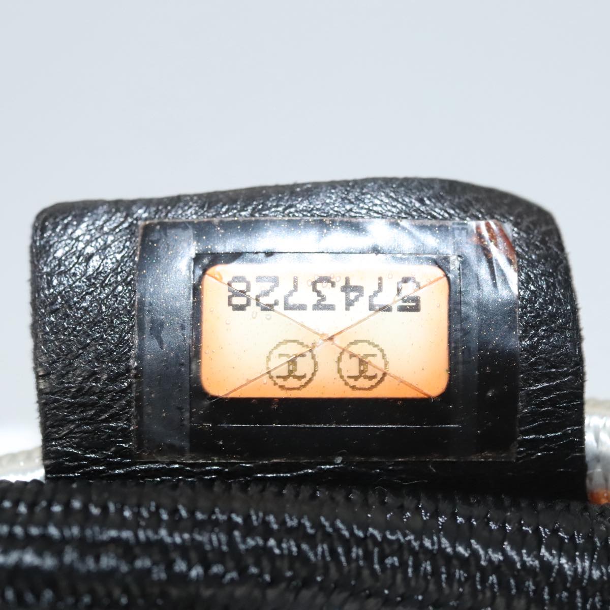 CHANEL Waist Bag Nylon White CC Auth bs25229