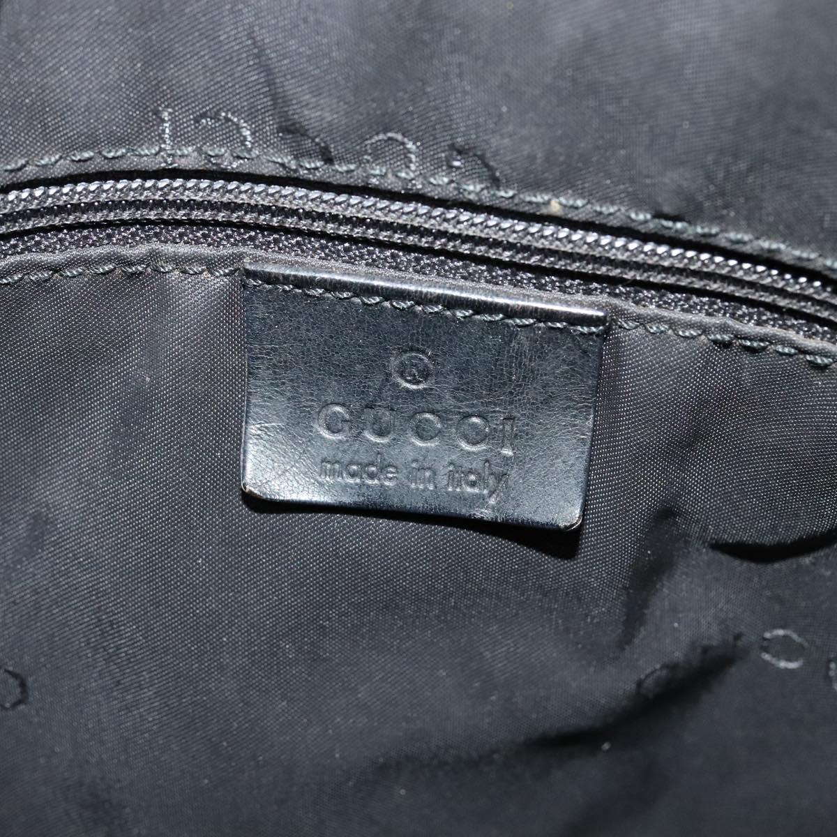 GUCCI Shoulder Bag Nylon Black Silver 001 3770 002122 Auth bs25244