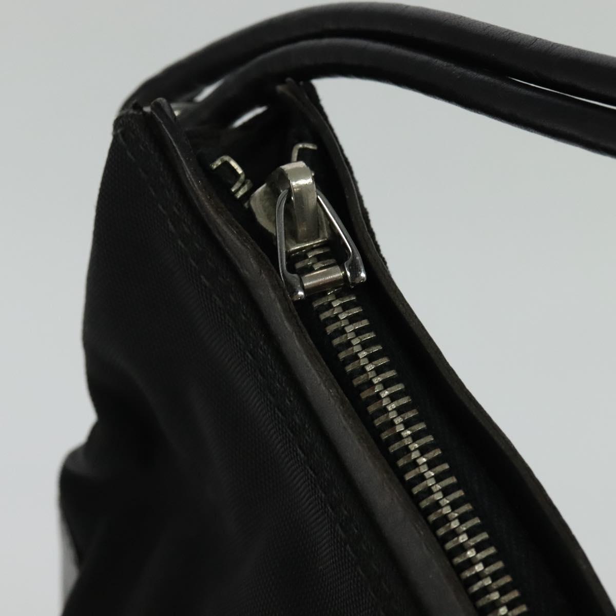 GUCCI Shoulder Bag Nylon Black Silver 001 3770 002122 Auth bs25244