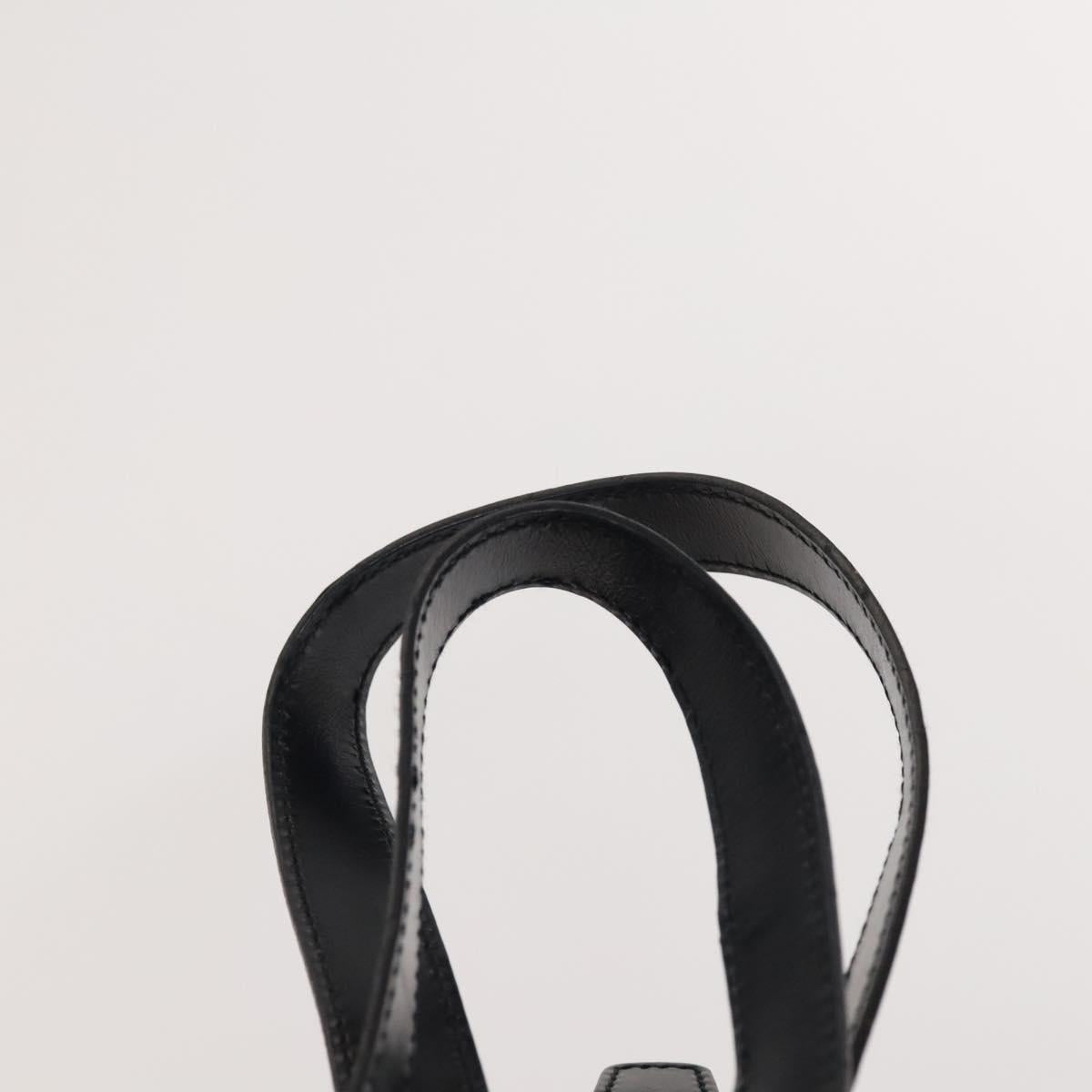 GUCCI Bamboo Backpack Enamel Black Gold 003 1705 0030 Auth bs25250