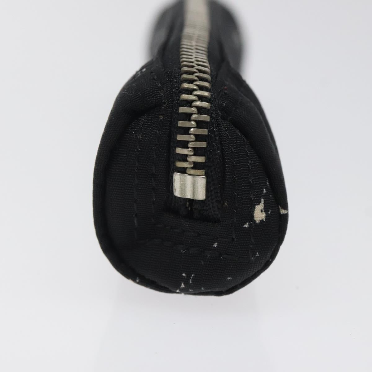 CHANEL Sunglass Case Pen Case Nylon Black CC Auth bs25281