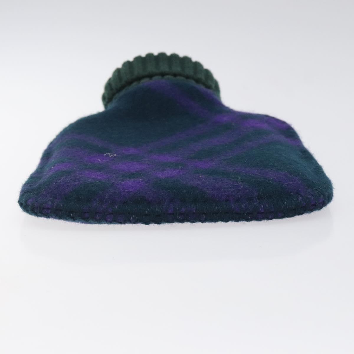 BURBERRY Nova Check Hot Water Bottle Cotton Purple Auth bs25282