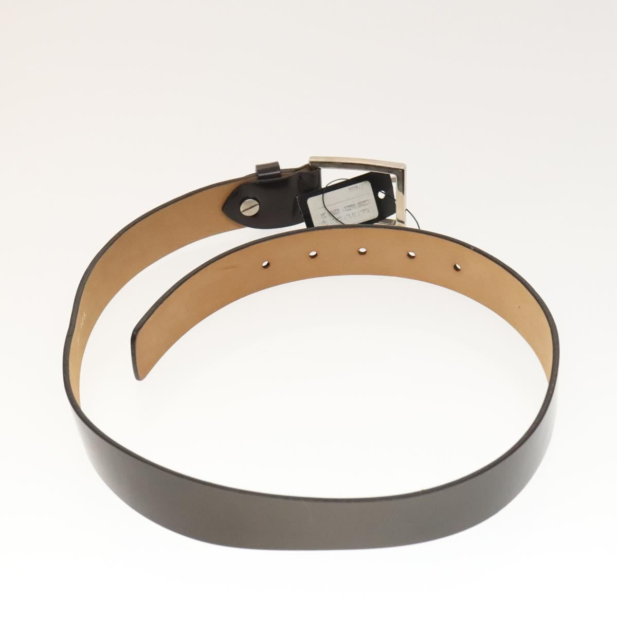 FENDI Zucca Canvas Belt Leather Canvas 2Set Brown Dark Brown Auth bs25284