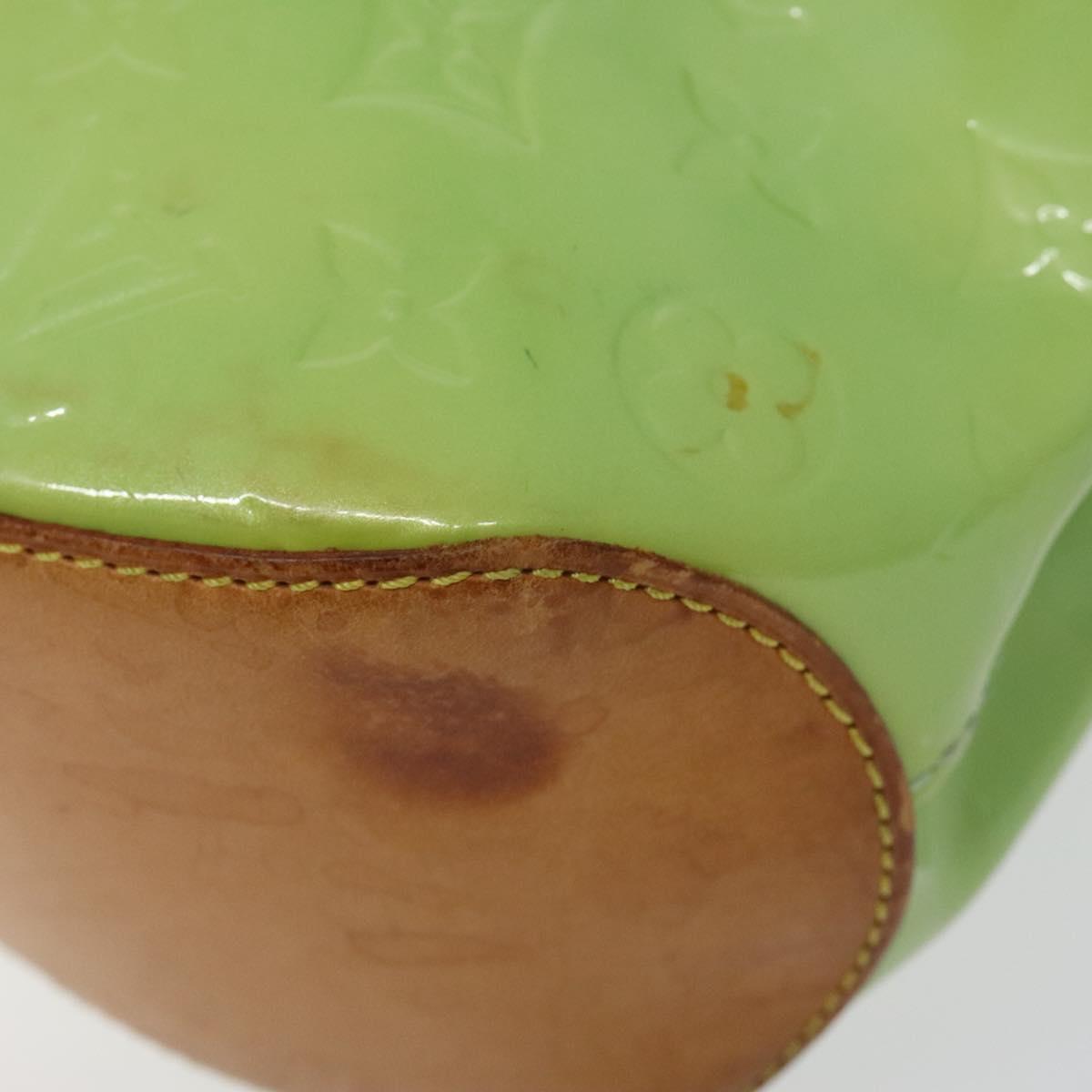 LOUIS VUITTON Monogram Vernis Biscayne Bay GM Bag Peppermint LV Auth bs25295