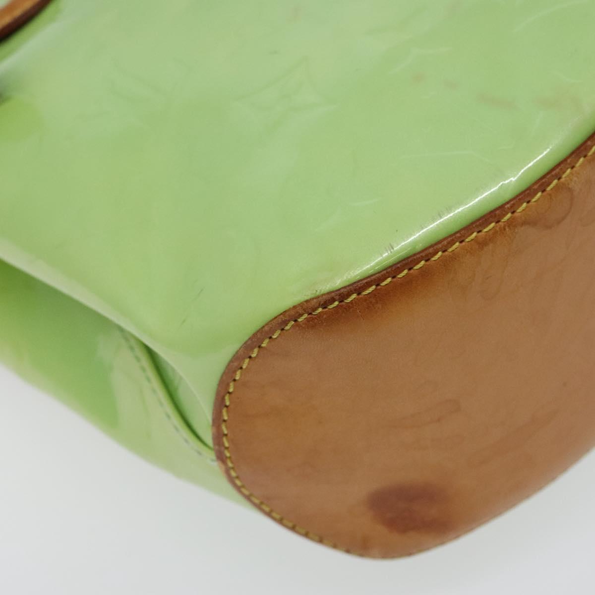 LOUIS VUITTON Monogram Vernis Biscayne Bay GM Bag Peppermint LV Auth bs25295