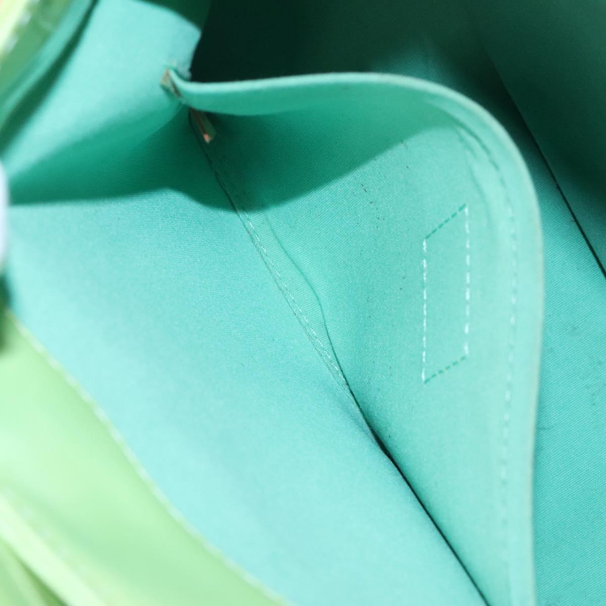 LOUIS VUITTON Monogram Vernis Biscayne Bay GM Bag Peppermint LV Auth bs25295