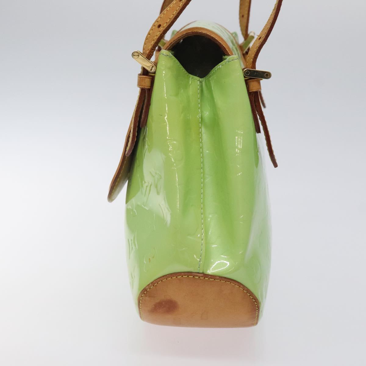 LOUIS VUITTON Monogram Vernis Biscayne Bay GM Bag Peppermint LV Auth bs25295