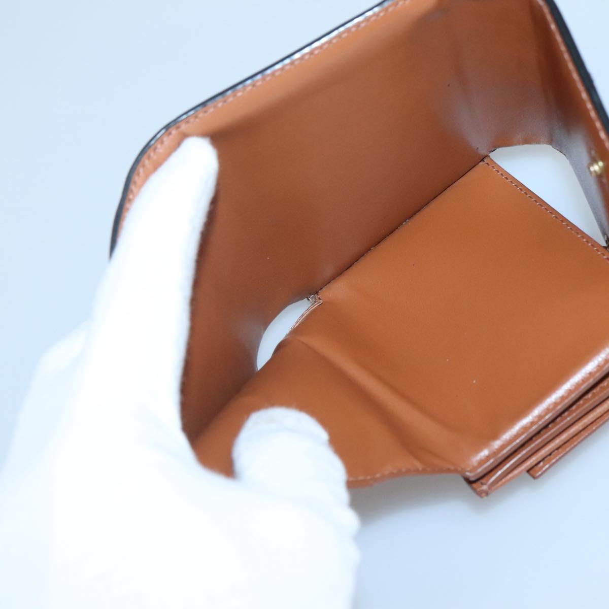CELINE Triomphe Wallet PVC Brown Auth bs25348